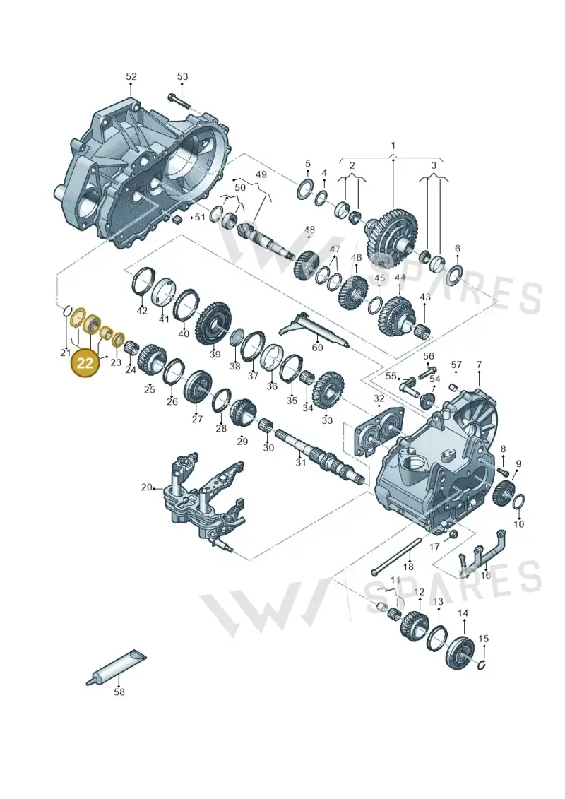 02T311375K — Skoda Fabia (2021-) diagram 837305030, position 22