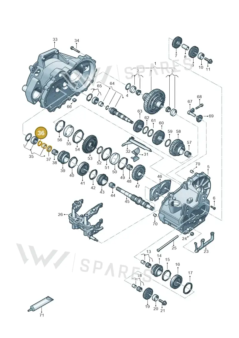 02T398008 — Skoda Octavia (2019-2024) diagram 827310030, position 36