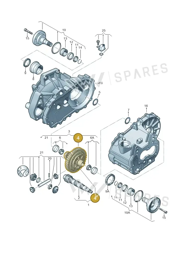 02T409111AD — Skoda Roomster (2010-2015) diagram 441409220, position 4