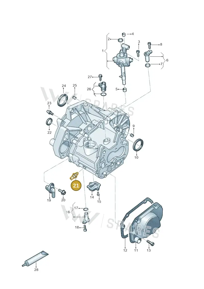 02T945415P — Skoda Fabia (2021-) diagram 892305020, position 21
