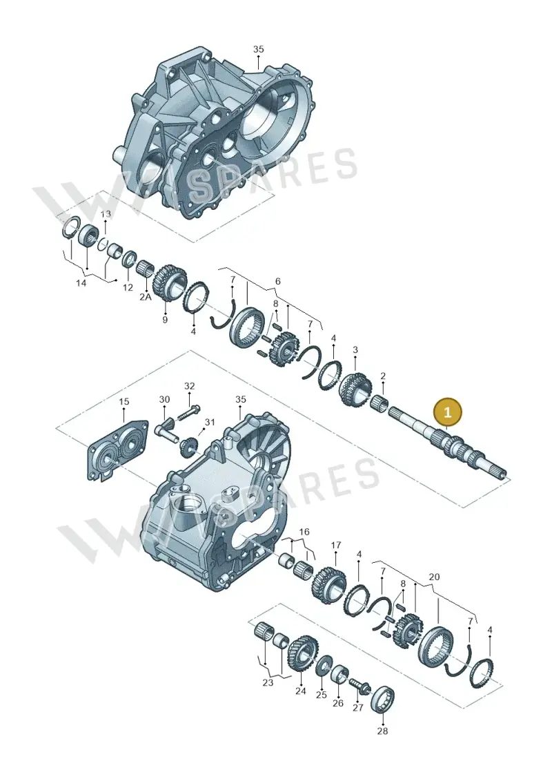 02U311103AD — Skoda Yeti (2009-2013) diagram 231311370, position 1