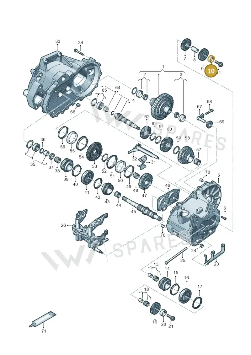 02U311122G — Skoda Fabia (2021-) diagram 827310030, position 10
