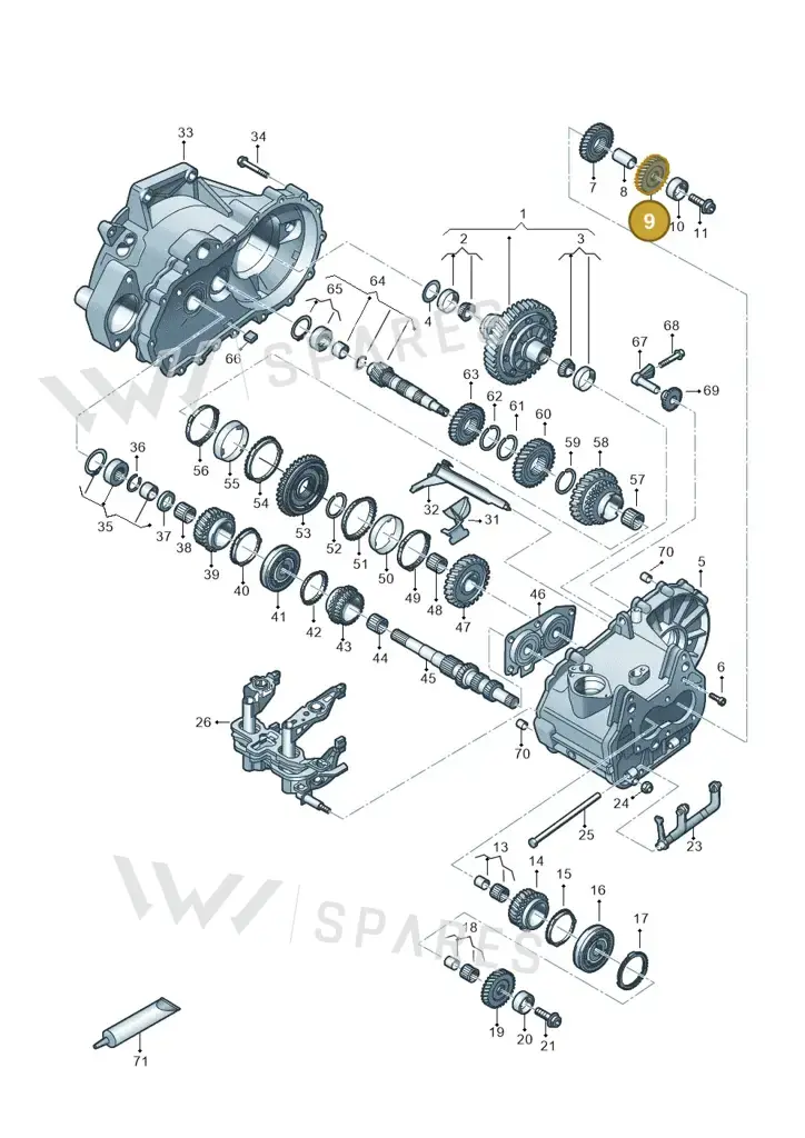 02U311165Q — Skoda Fabia (2021-) diagram 827310030, position 9