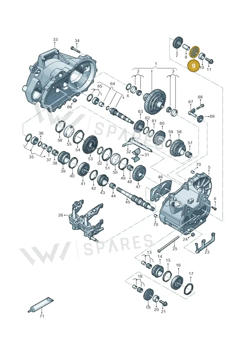 02U311165Q — Skoda Fabia (2021-) diagram 827310030, position 9