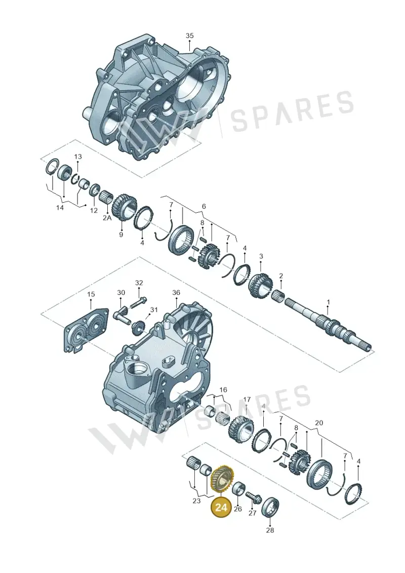02U311349AA — Skoda Superb Combi (2015-2024) diagram 746311210, position 24