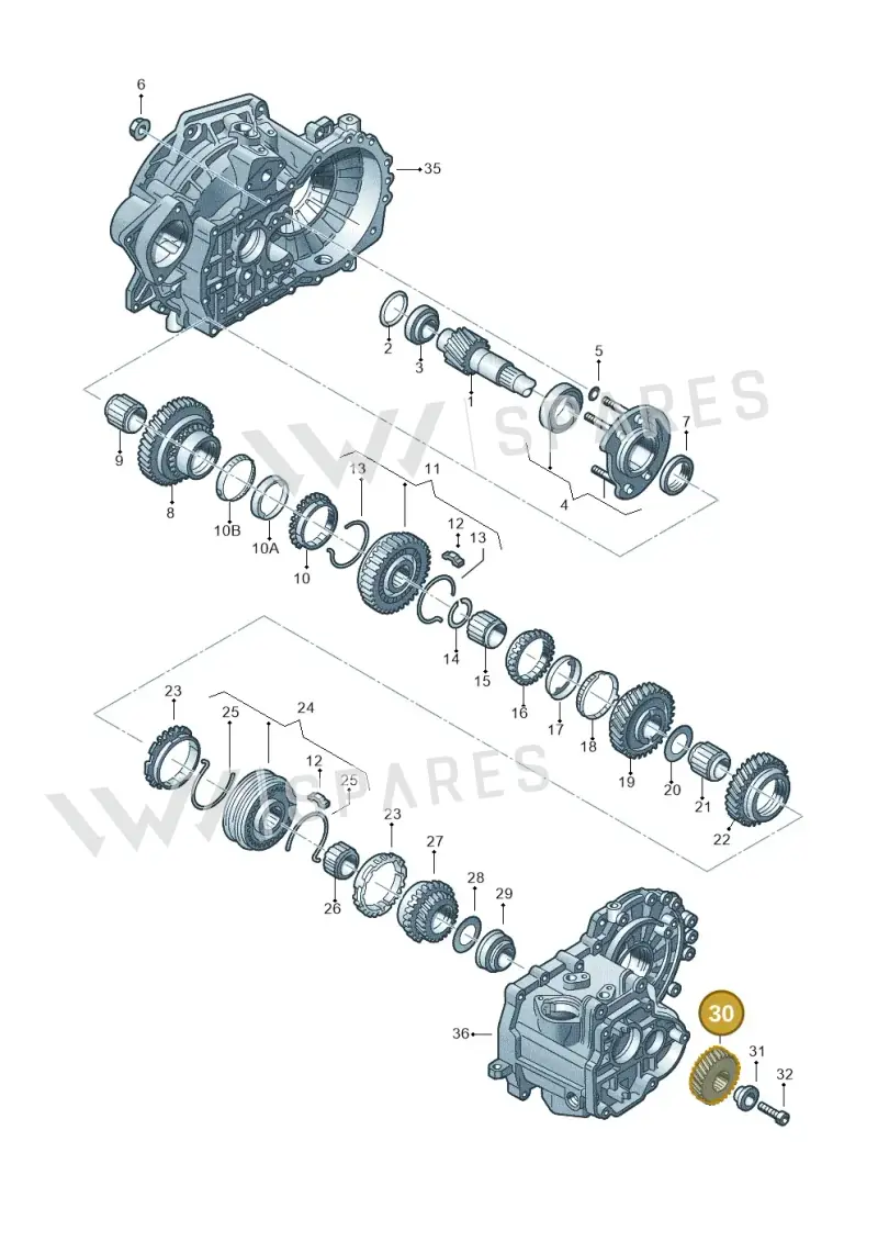 02Z311361F — Skoda Octavia (2017-2020) diagram 201311380, position 30