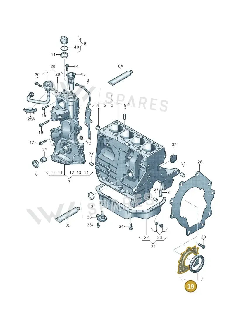 030103171K — Skoda Roomster (2010-2015) diagram 253103120, position 19