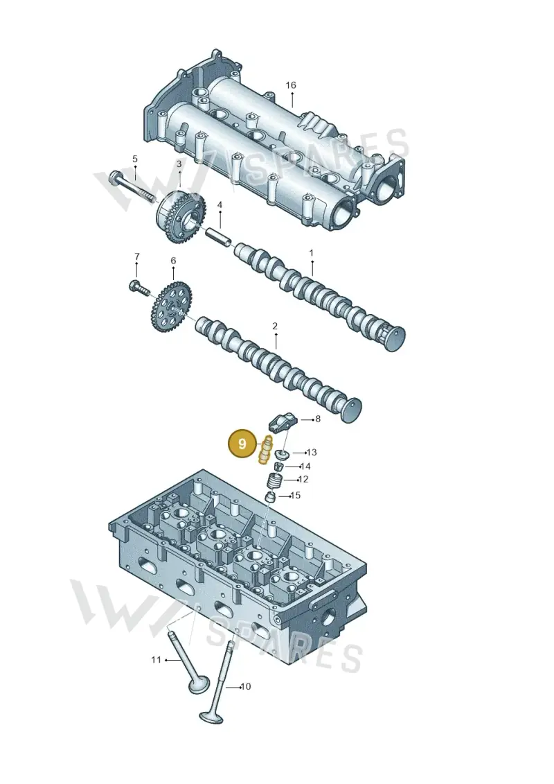 030109423 — Skoda Superb (2013-2015) diagram 409109150, position 9