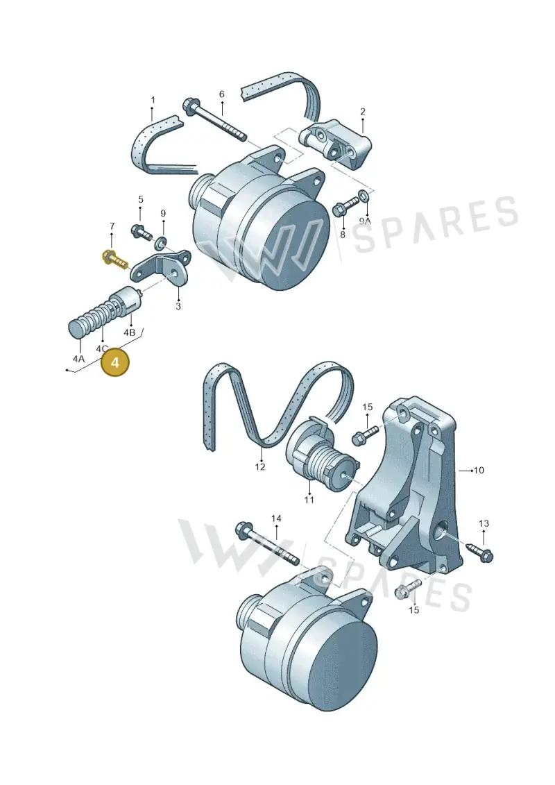 030903329 — Skoda PICK UP (1995-2001) diagram 158903300, position 4