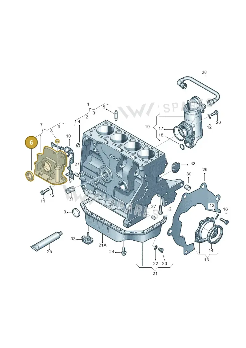 036103085H — Skoda Roomster (2010-2015) diagram 269103000, position 6