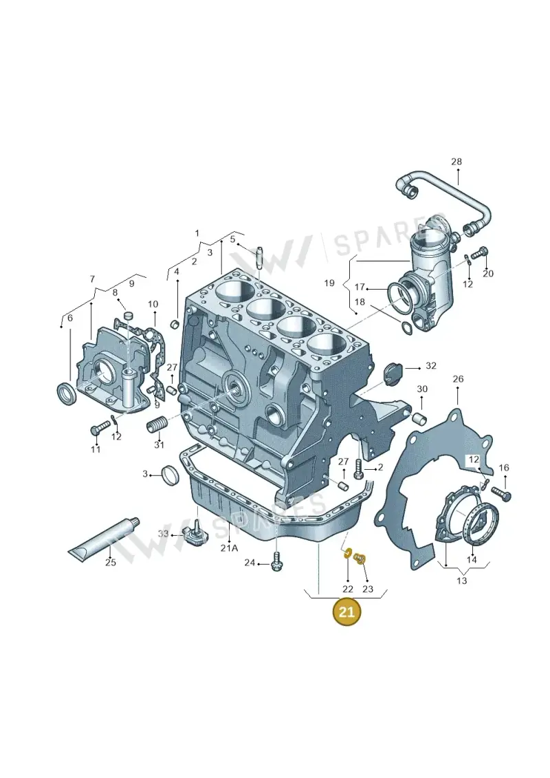 036103601AC — Skoda Roomster (2010-2015) diagram 269103000, position 21