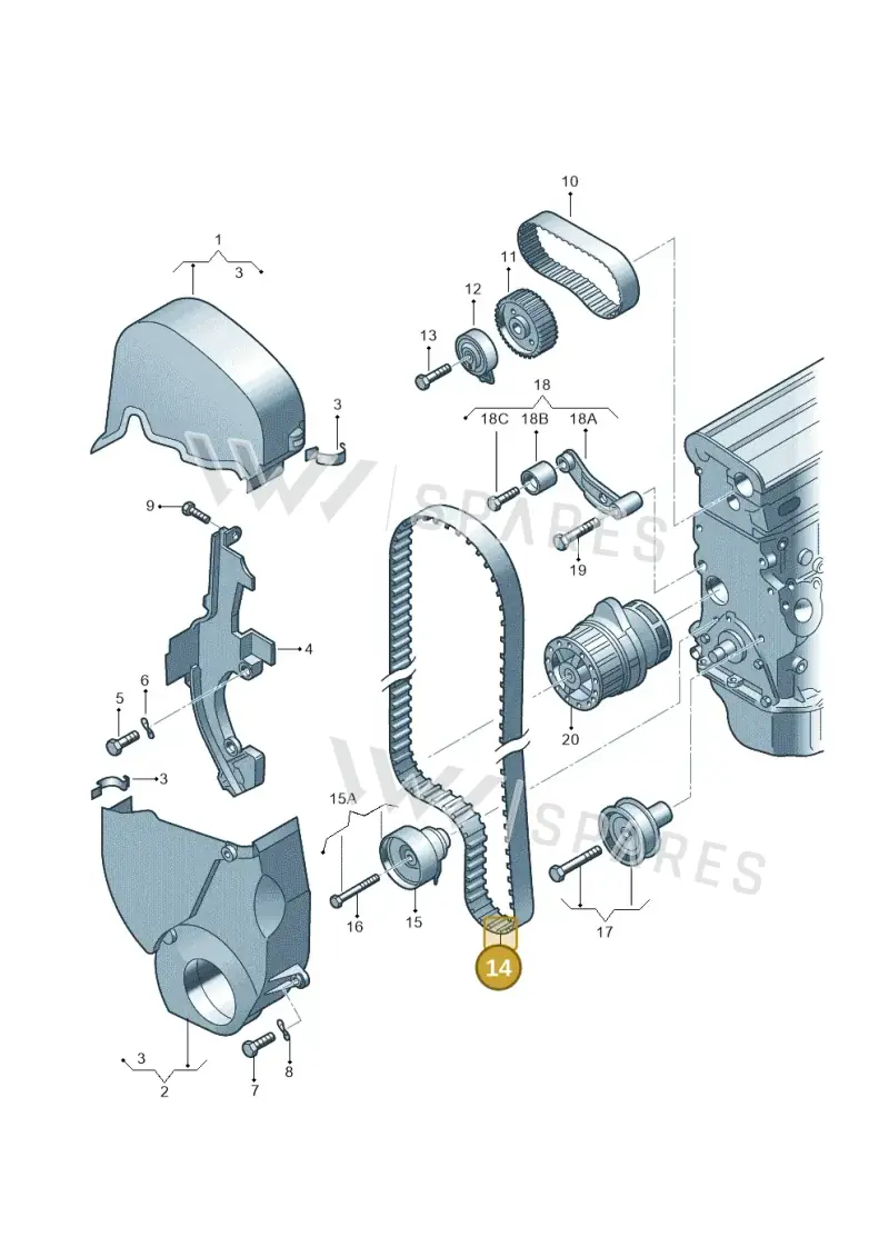 036109119AG — Skoda Roomster (2010-2015) diagram 194109520, position 14