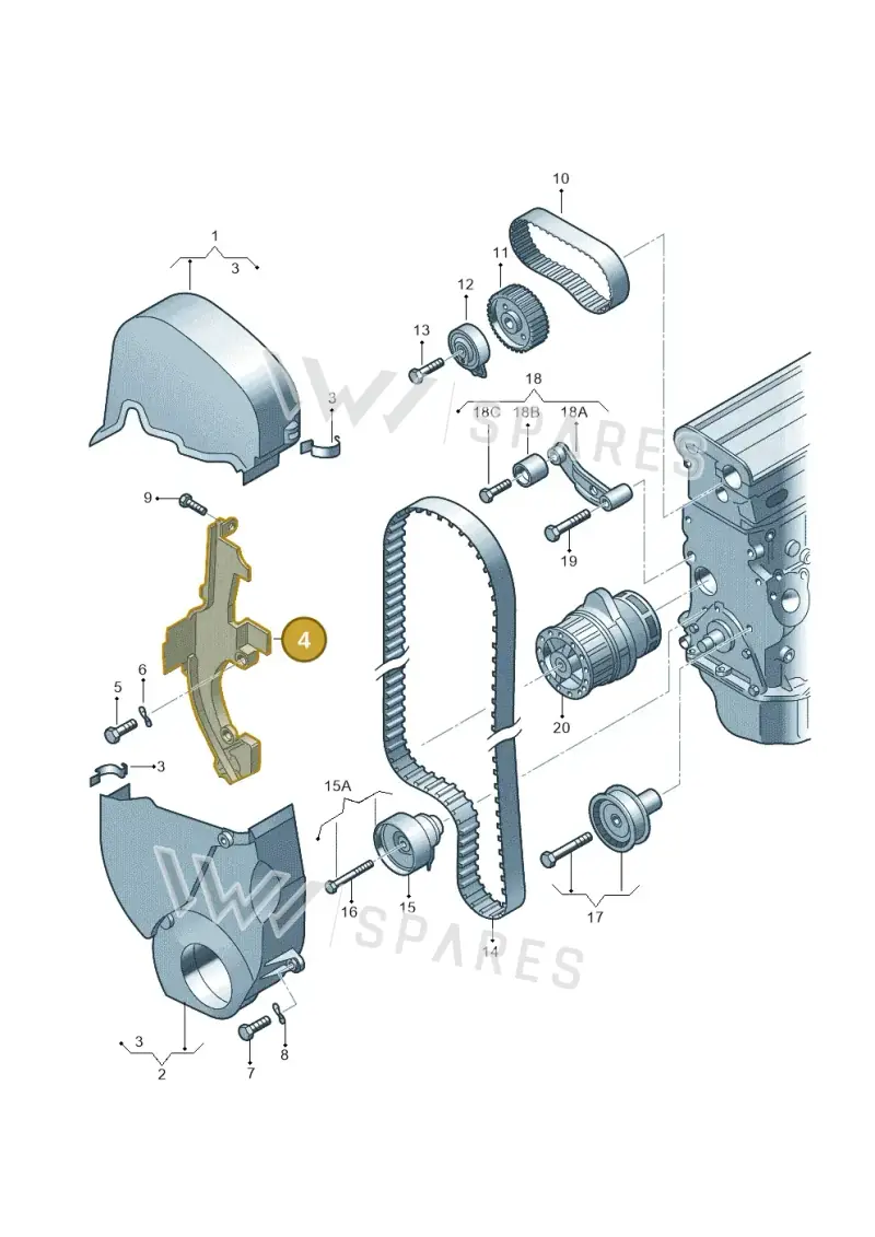 036109170M — Skoda Octavia ambiente (2008-2013) diagram 194109520, position 4