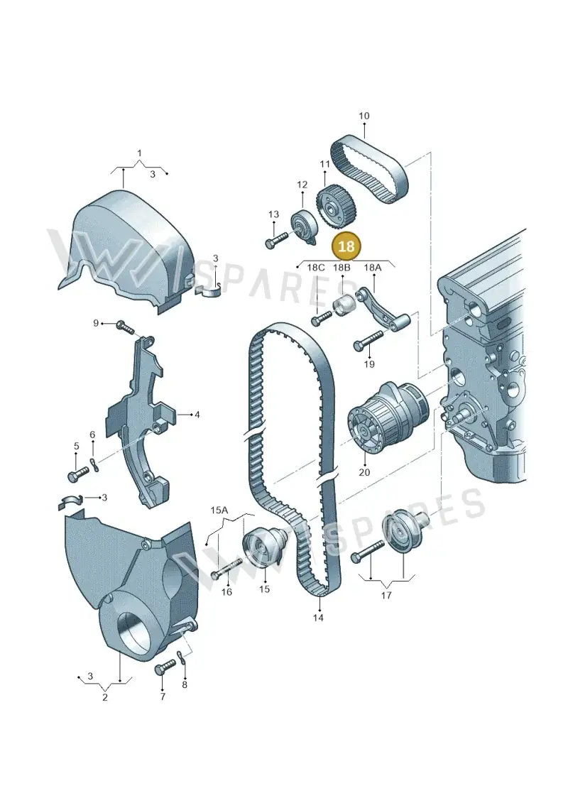 036109181B — Skoda OCTAVIA/COMBI/4X4      04> (2004-) diagram 194109520, position 18