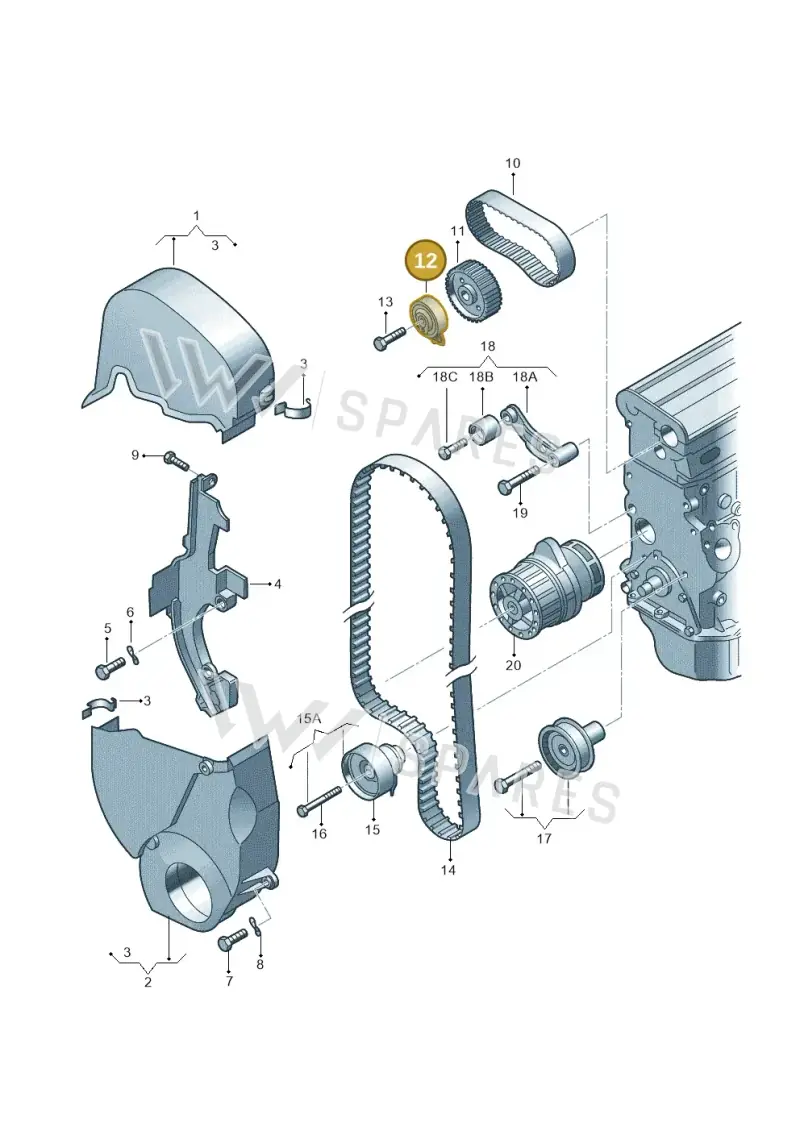 036109243AG — Skoda Roomster (2010-2015) diagram 194109520, position 12