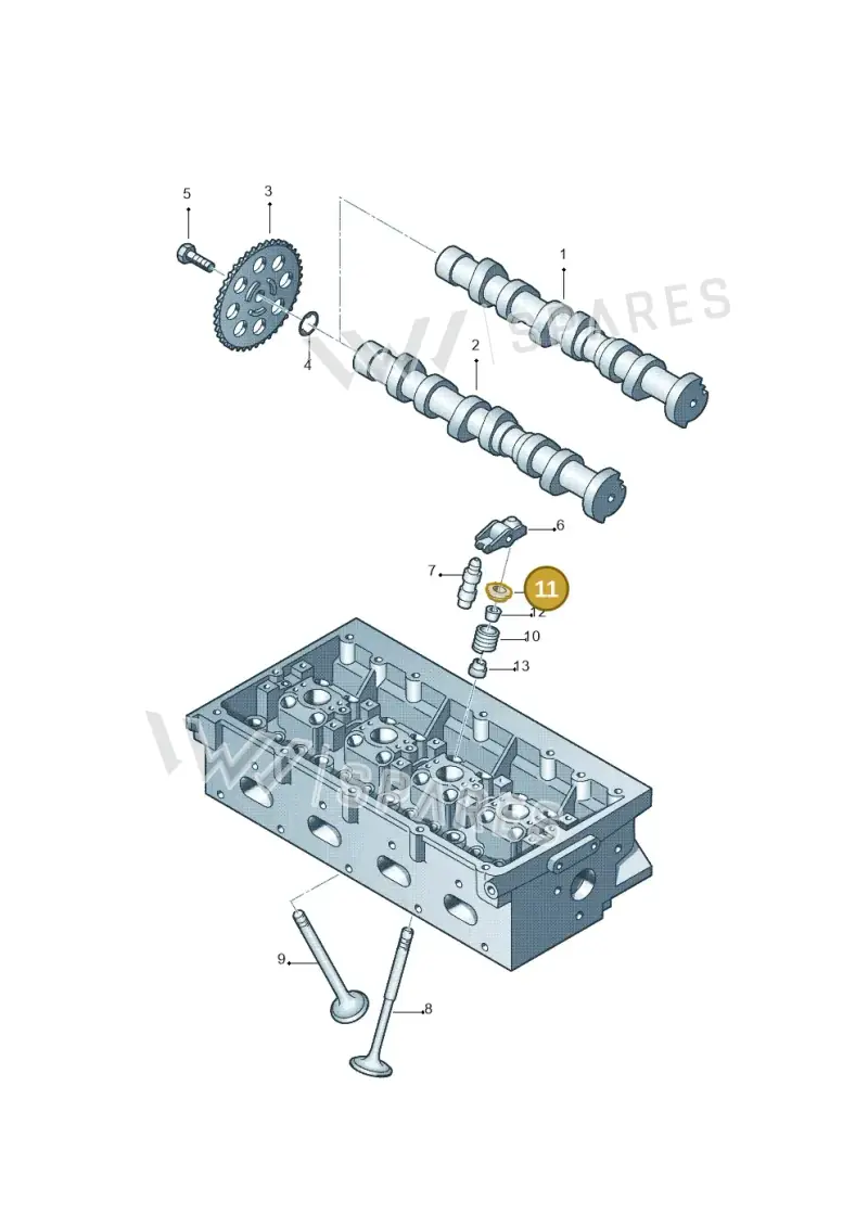 036109641B — Skoda Rapid (2012-2022) diagram 253109050, position 11