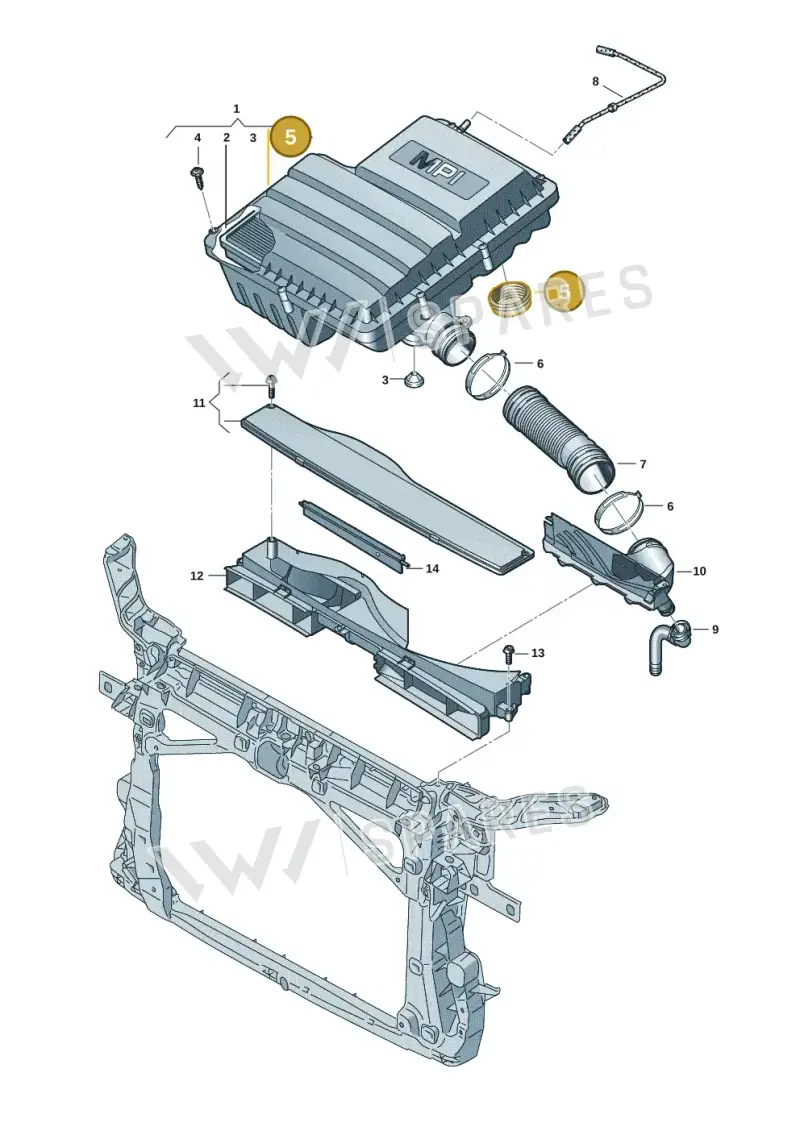 036129625AG — Skoda Octavia (2019-2024) diagram 5h0129060, position 5