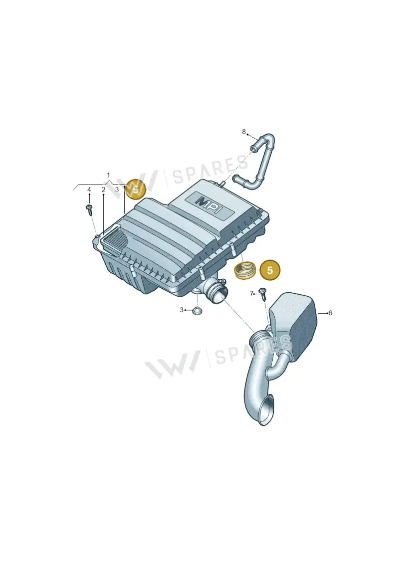 036129625AG — Skoda Fabia (2014-2022) diagram 773129200, position 5