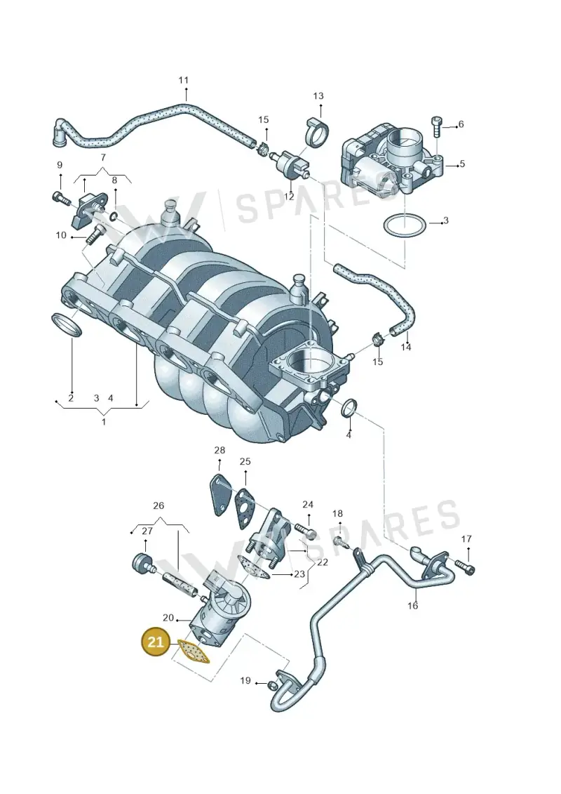 036131547F — Skoda OCTAVIA/COMBI/4X4      04> (2004-) diagram 443133100, position 21