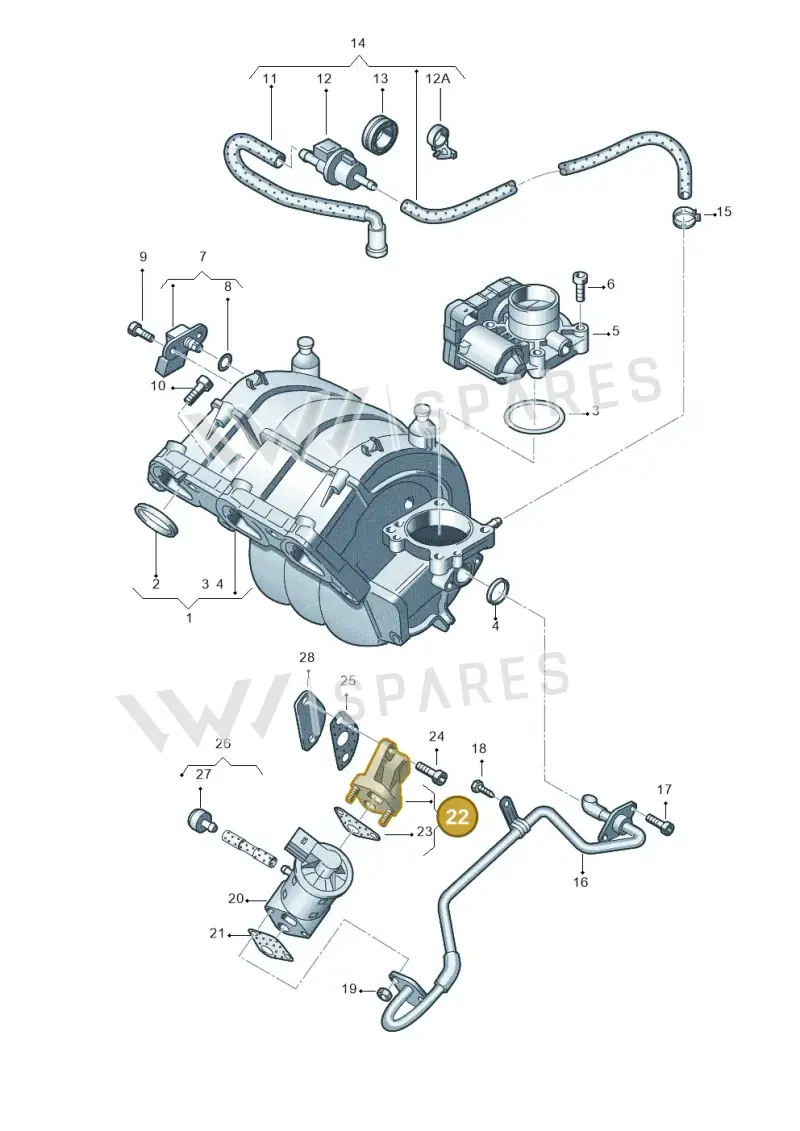 036131818E — Skoda FABIA/COMBI            05> (2004-) diagram 453133200, position 22