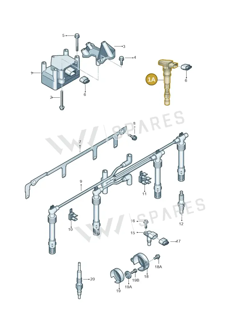 036905715F — Skoda Superb comfort (2008-2013) diagram 412905000, position 1A