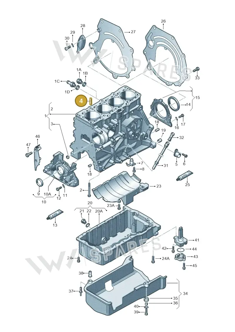 037103139 — Skoda FABIA/COMBI            05> (2004-) diagram 194103150, position 4