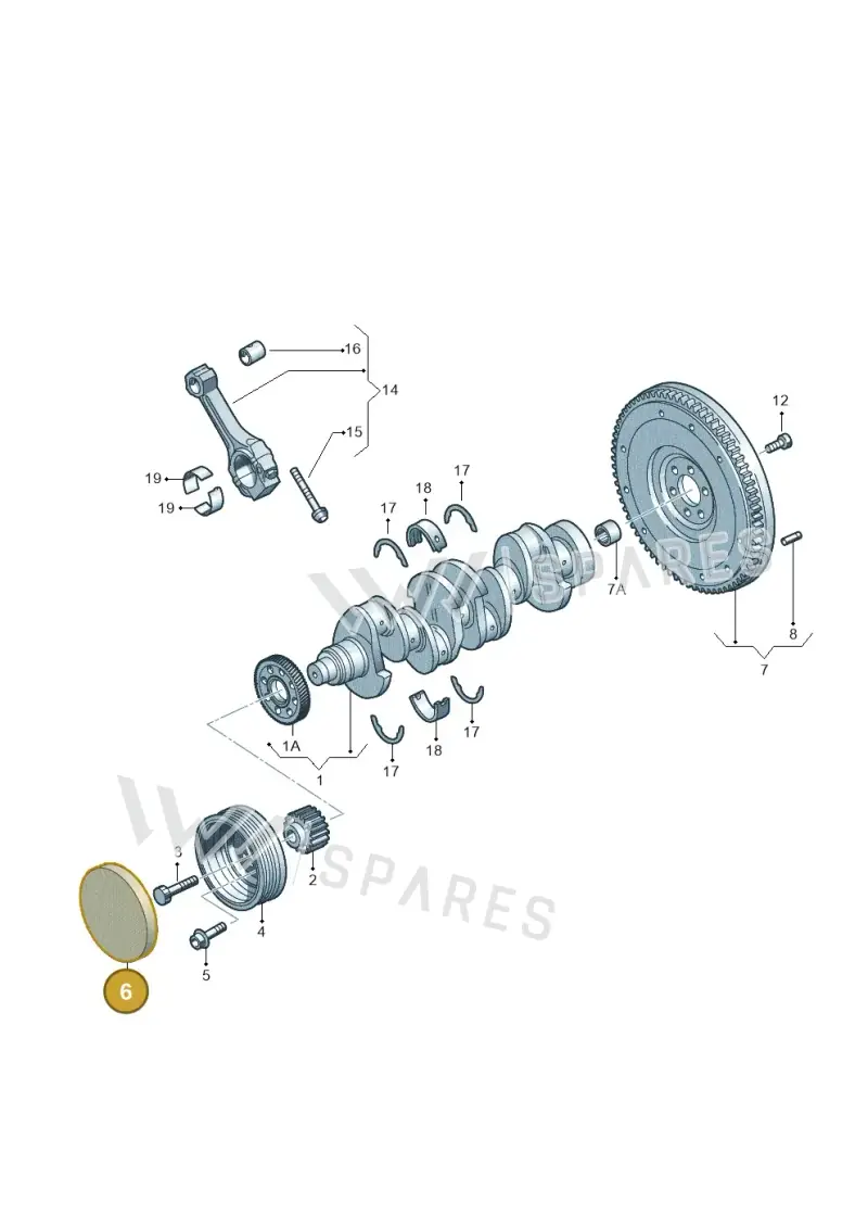 038105278A — Skoda Superb (2013-2015) diagram 409105300, position 6