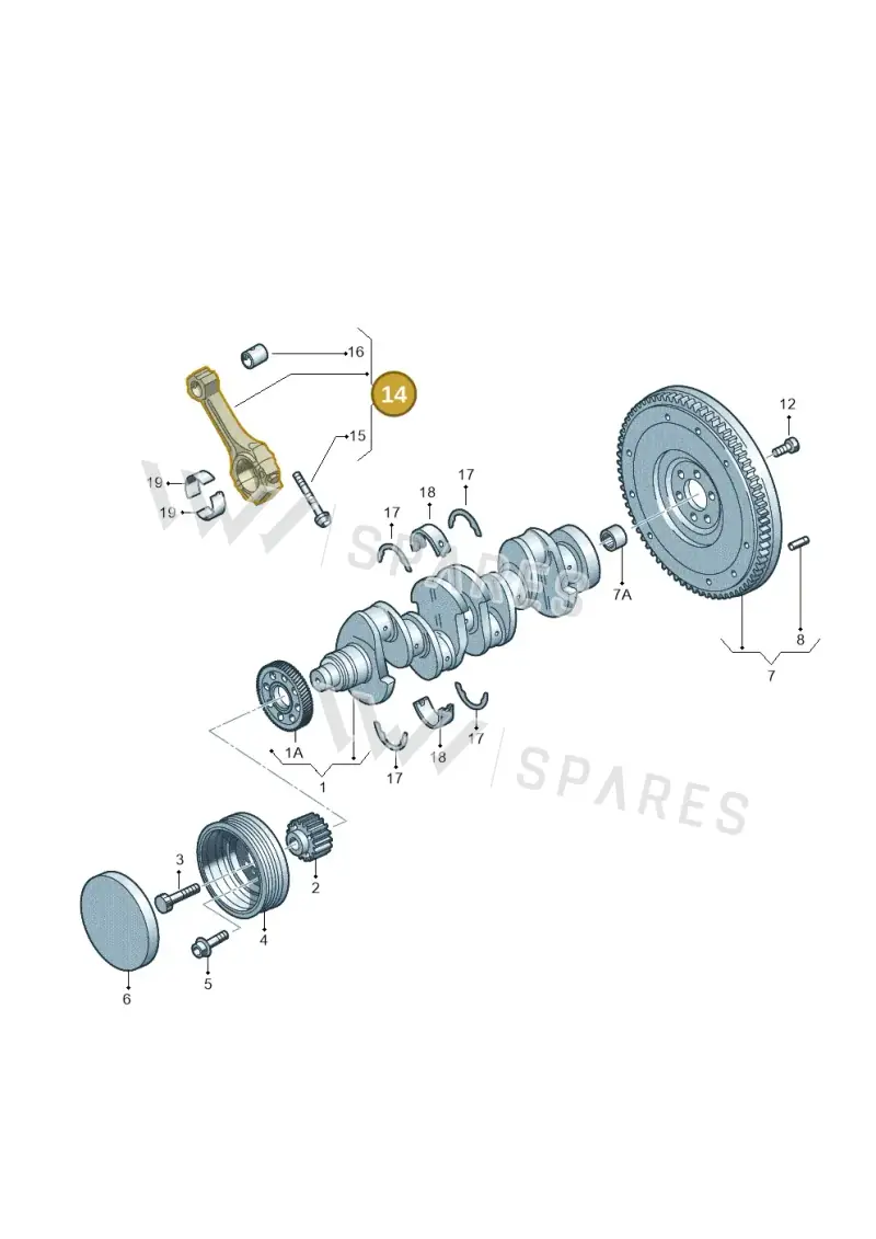 038105401J — Skoda Superb (2013-2015) diagram 409105300, position 14