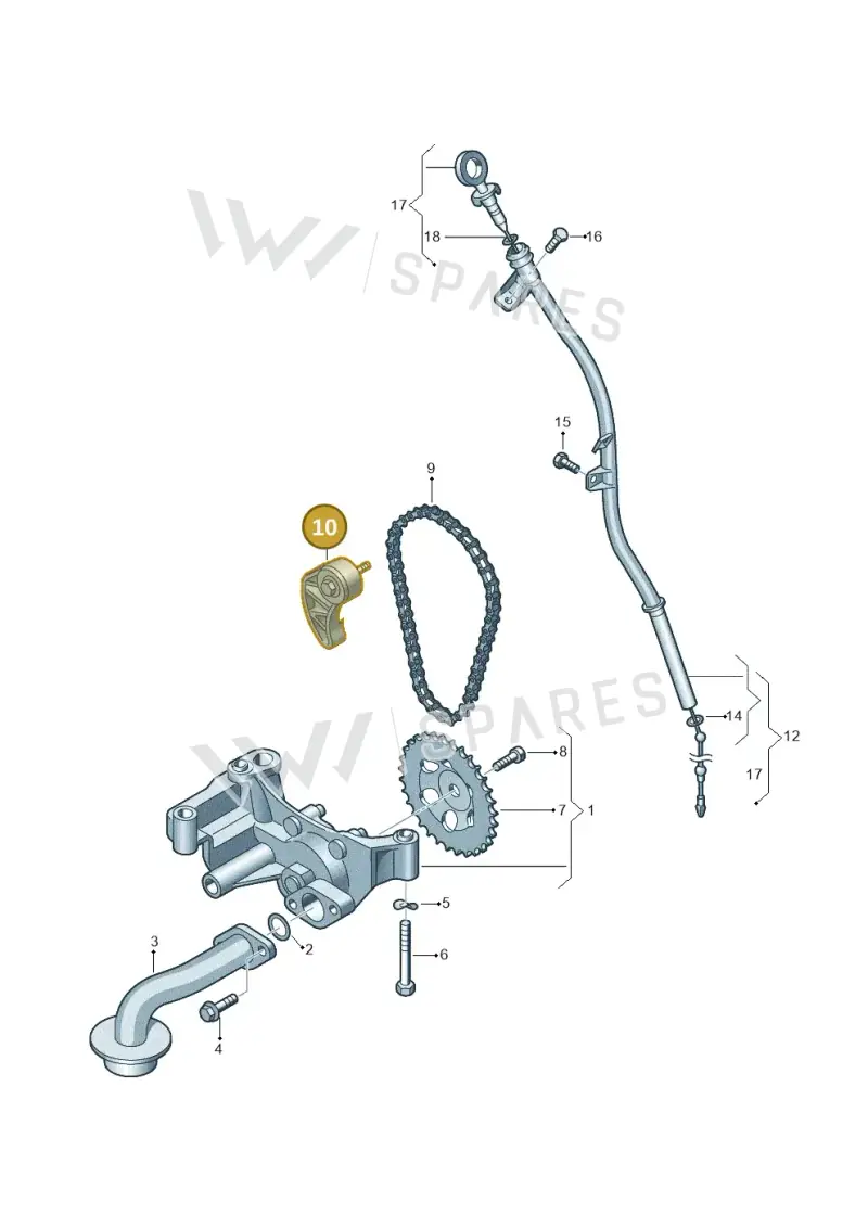 038115130 — Skoda Yeti (2009-2013) diagram 651115300, position 10