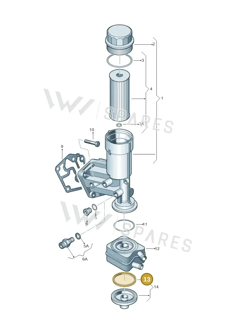 038117070 — Skoda Yeti (2009-2013) diagram 194115600, position 13
