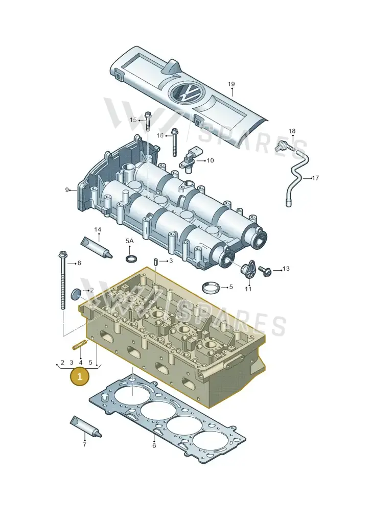 03C103264M — Skoda Rapid (2012-2022) diagram 678103400, position 1