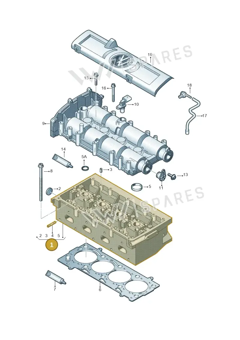 03C103264M — Skoda Rapid (2012-2022) diagram 678103400, position 1
