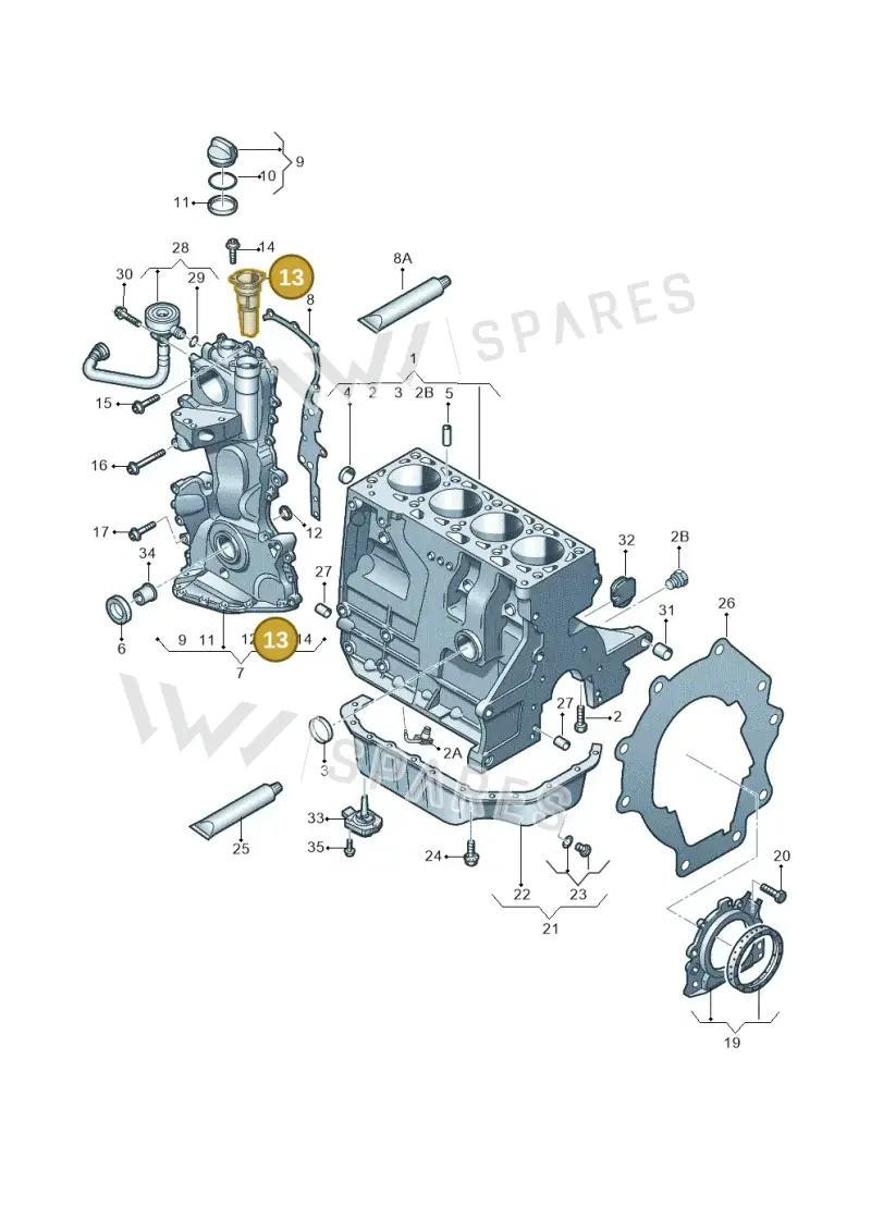 03C103464A — Skoda Rapid (2012-2022) diagram 474103050, position 13