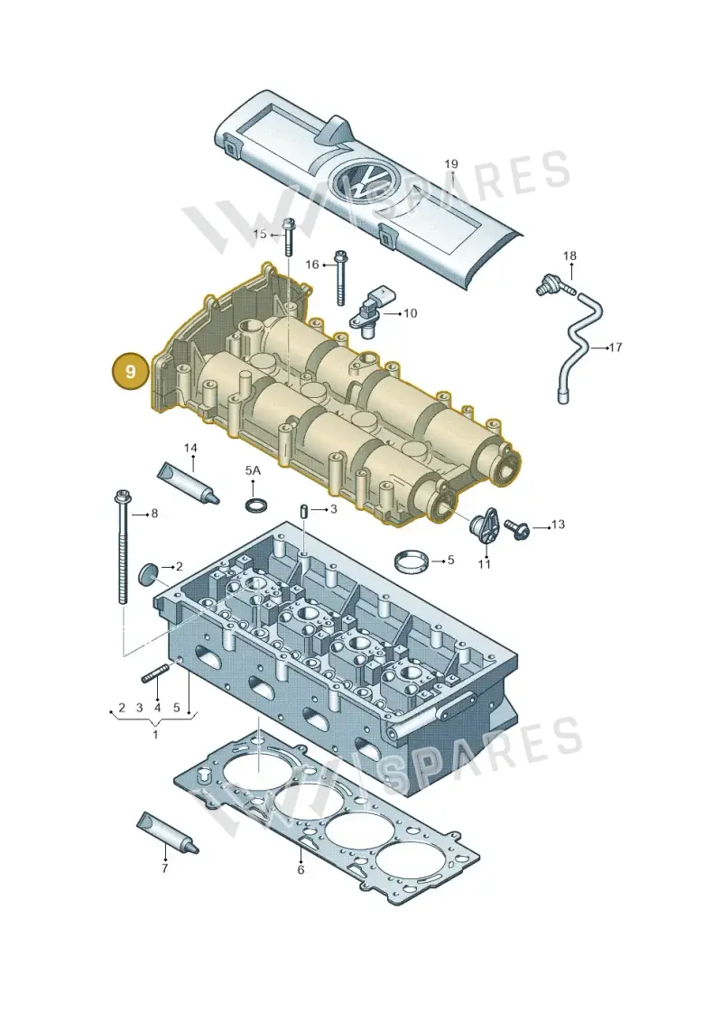 03C103469BN — Skoda Rapid (2012-2022) diagram 678103400, position 9