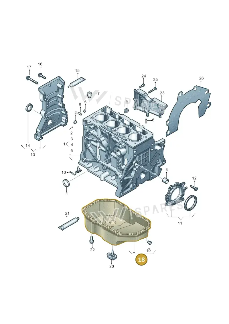 03C103601BK — Skoda Yeti (2013-2017) diagram 649103010, position 18