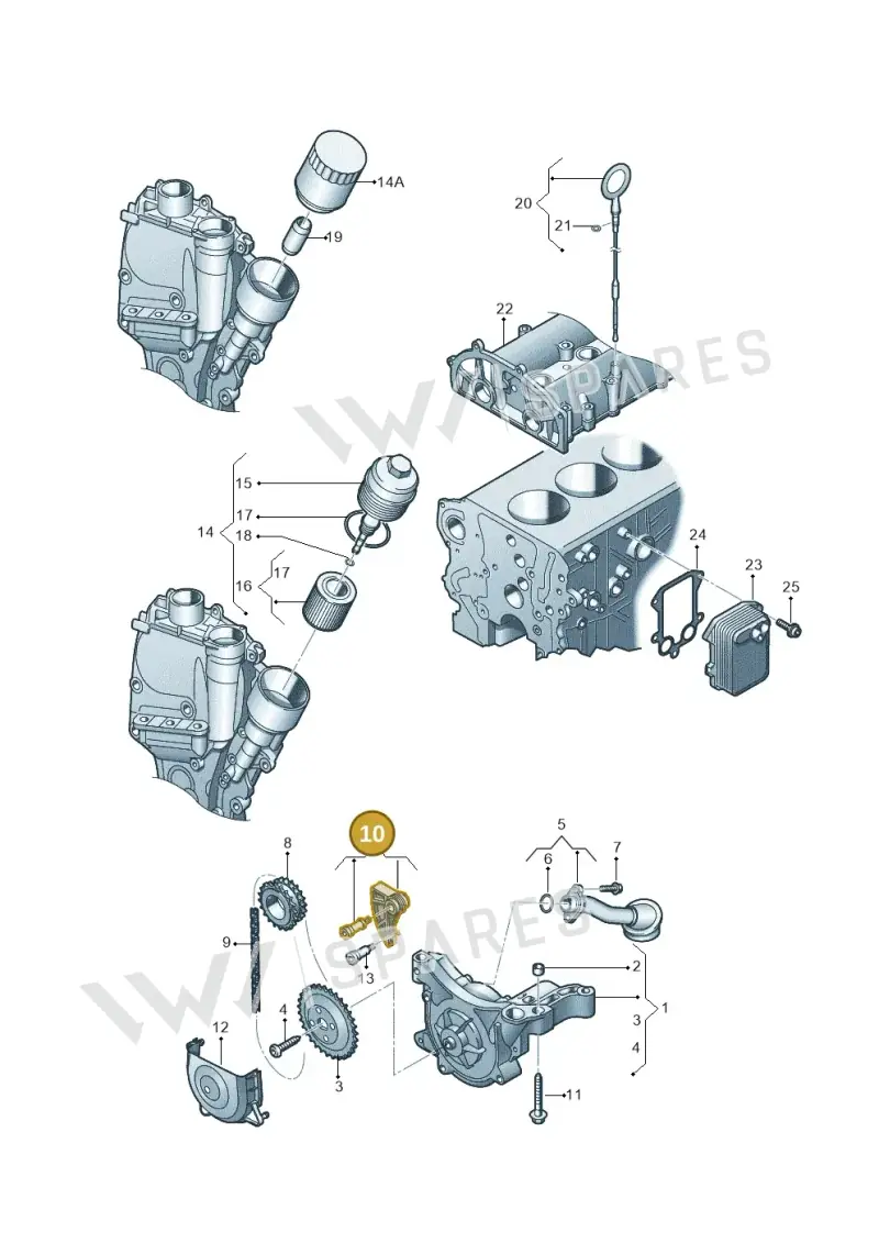 03C109507AE — Skoda Rapid (2012-2022) diagram 409115100, position 10