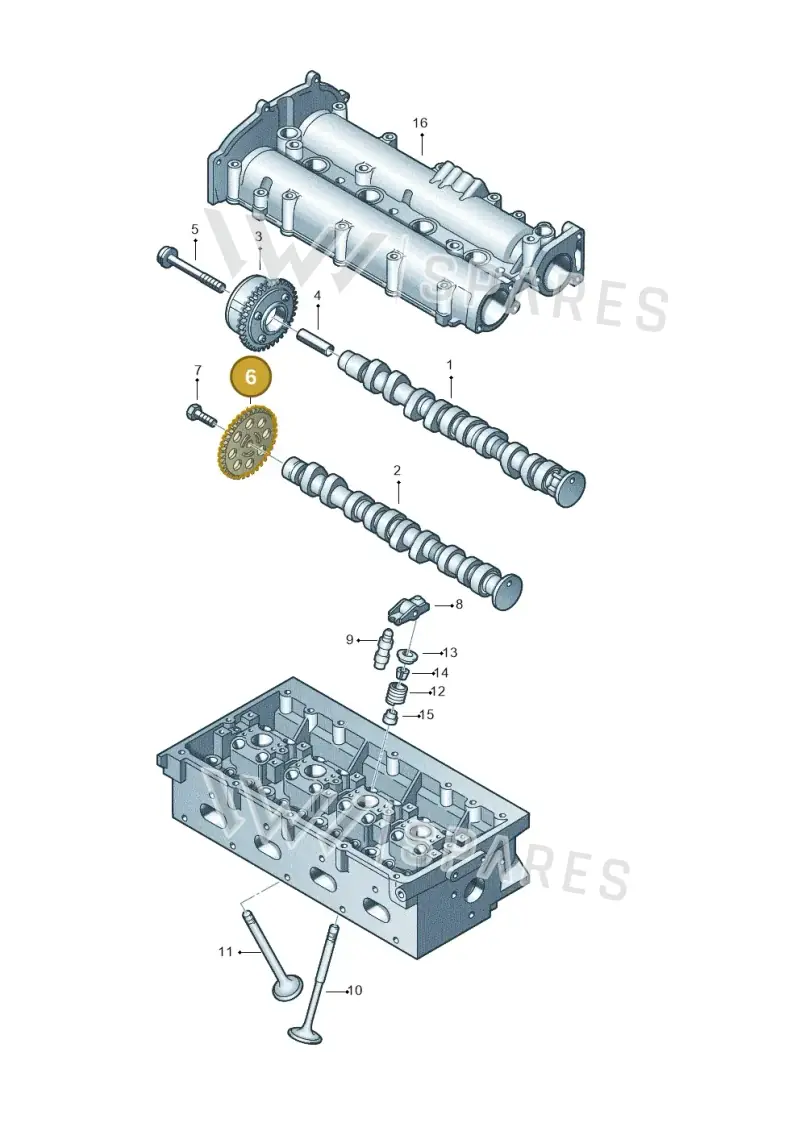 03C109571K — Skoda Yeti (2013-2017) diagram 409109150, position 6