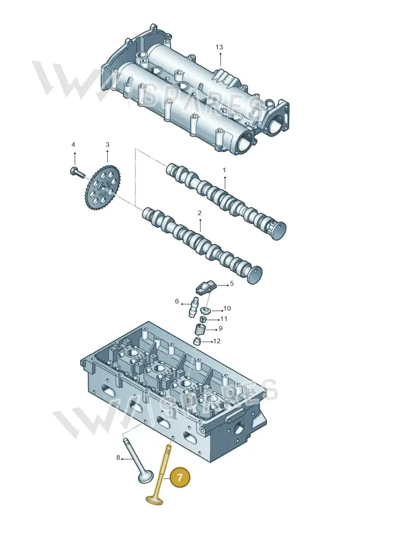 03C109601M — Skoda Fabia Ambiente (2009-2013) diagram 253109150, position 7