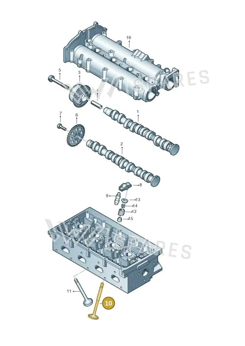 03C109601M — Skoda Rapid (2012-2022) diagram 409109150, position 10