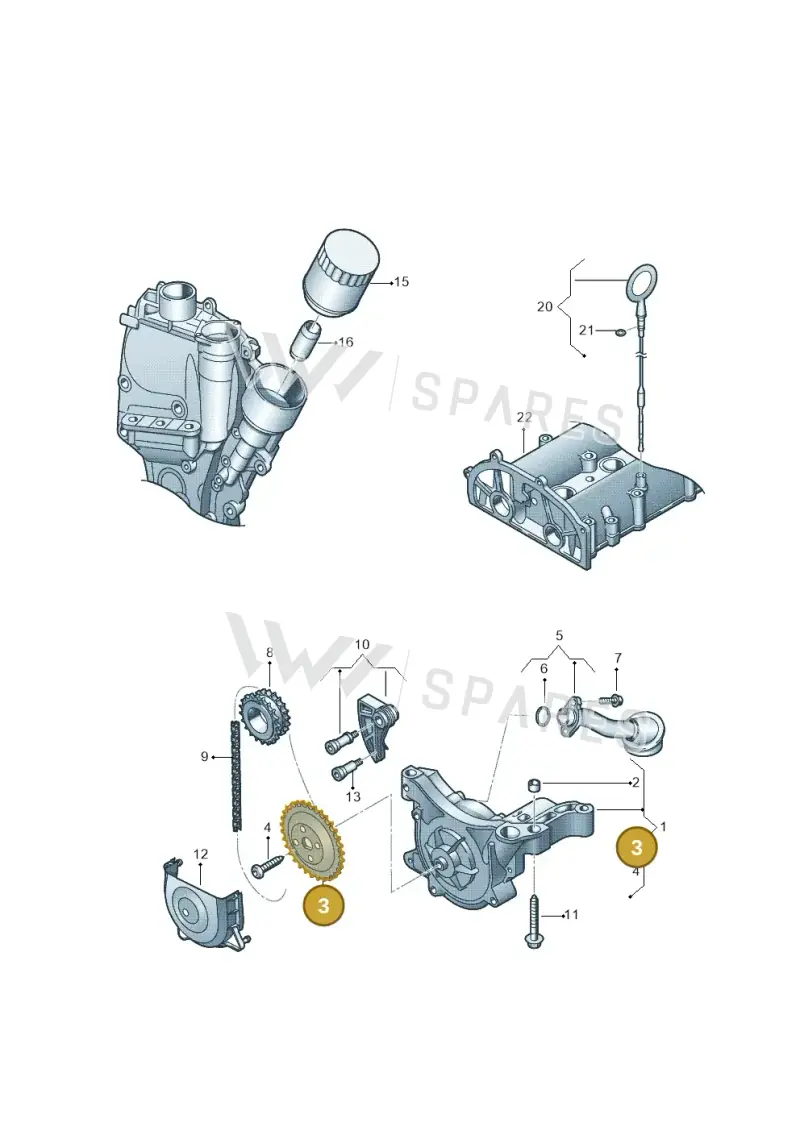 03C115121J — Skoda Fabia Ambiente (2009-2013) diagram 678115200, position 3