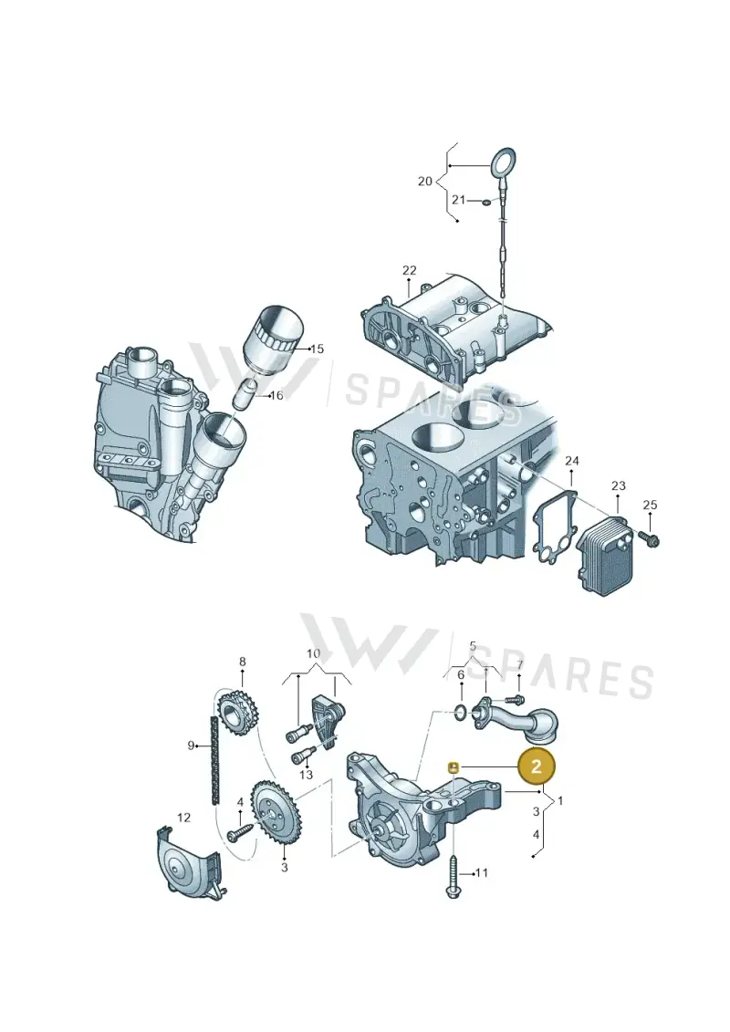 03C115143 — Skoda Yeti (2013-2017) diagram 694115150, position 2