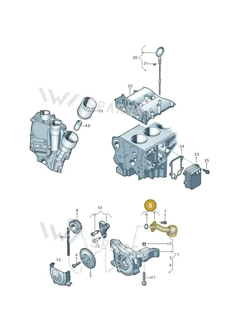03C115251AE — Skoda Yeti (2013-2017) diagram 694115150, position 5