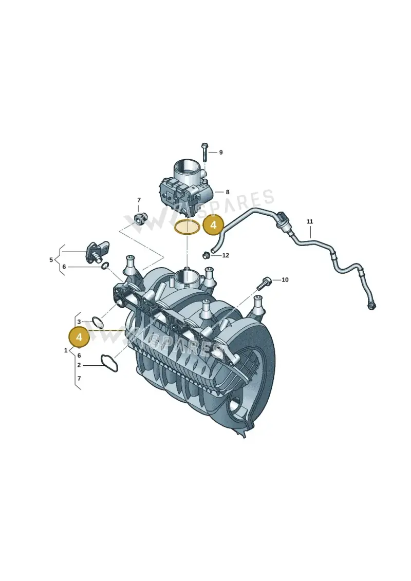 03C133073D — Skoda Octavia (2019-2024) diagram 2ka133060, position 4