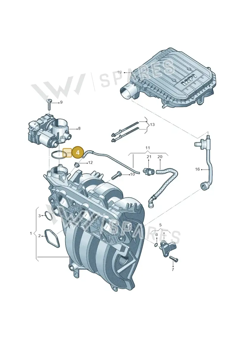 03C133073D — Skoda Fabia (2014-2022) diagram 756133000, position 4
