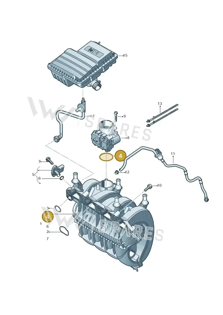 03C133073D — Skoda Fabia (2021-) diagram 781133200, position 4
