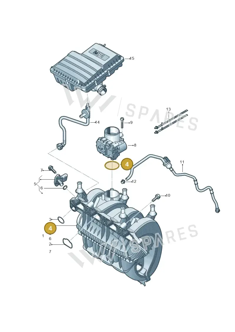 03C133073D — Skoda Fabia (2021-) diagram 781133200, position 4