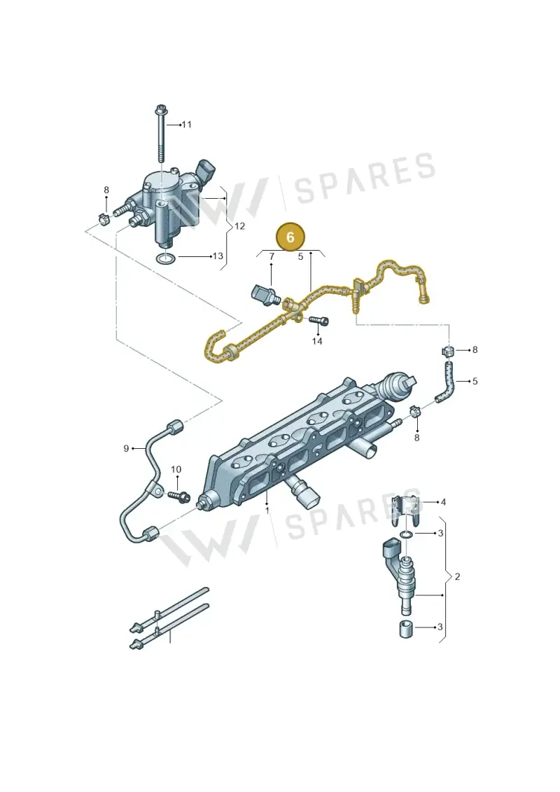 03C133723AG — Skoda Superb comfort (2008-2013) diagram 420133530, position 6