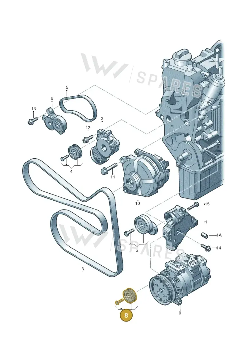 03C145276C — Skoda Fabia Scout (2010-2014) diagram 634903350, position 8