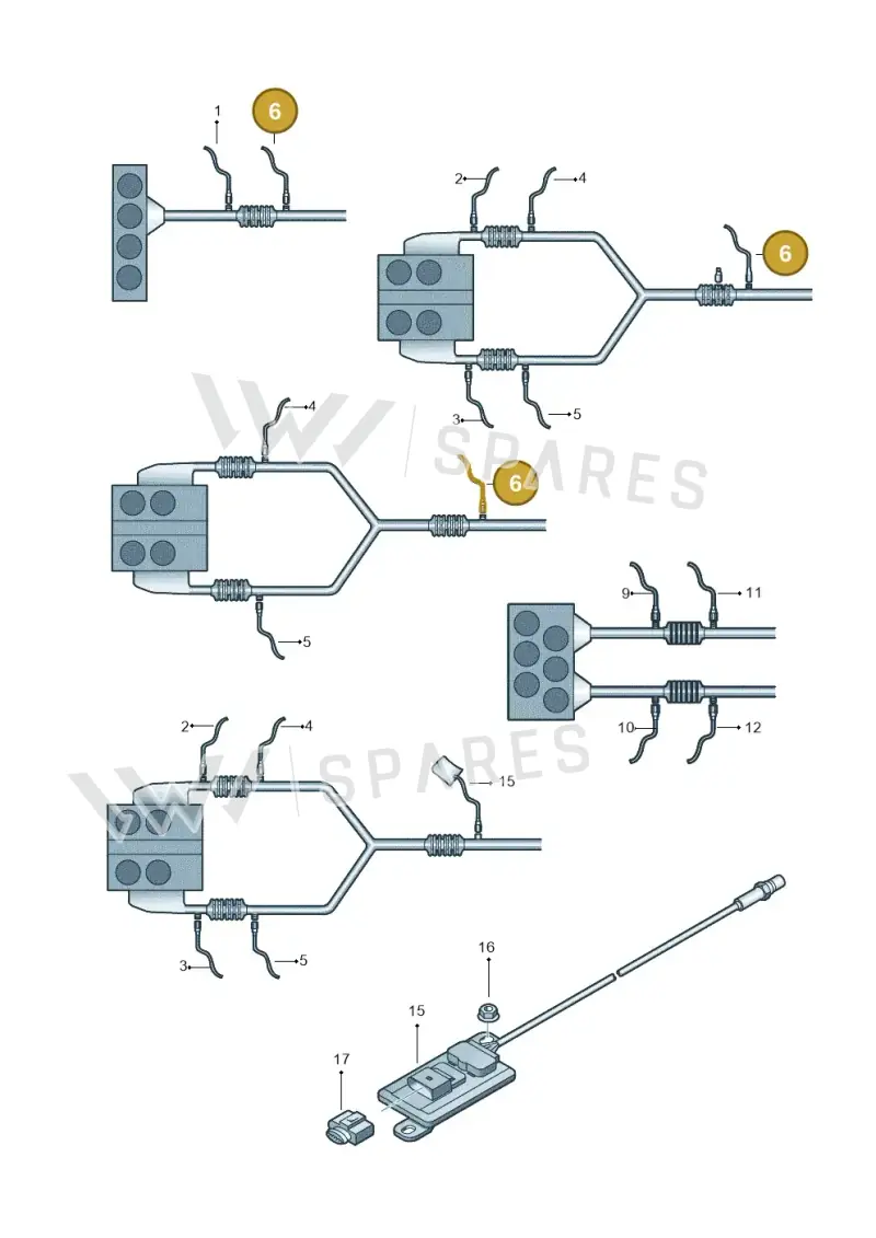 03C906262M — Skoda Roomster (2010-2015) diagram 419906100, position 6