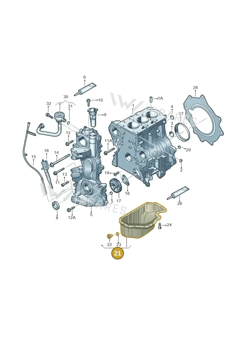 03D103601G — Skoda Rapid (2012-2022) diagram 253103050, position 21